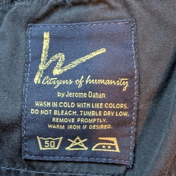 Citizens of Humanity Denim Micro Mini Skirt Y2K Vintage Women 32 Low Rise Blue - Picture 10 of 16